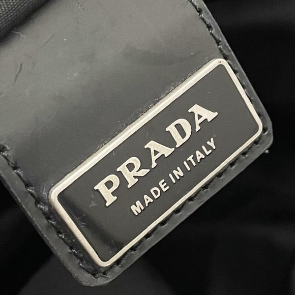 Prada Triangle Nylon Black Messenger Bag - Picture 7 of 7